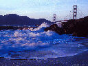 Baker Beach sunset, Golden Gate Bridge