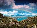 Rainbow in Torres del Paine, Chile